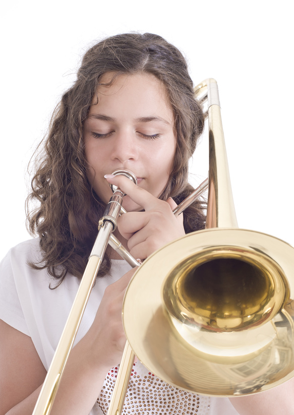 Urheber (Posaunistin): © guruXOX / Fotolia